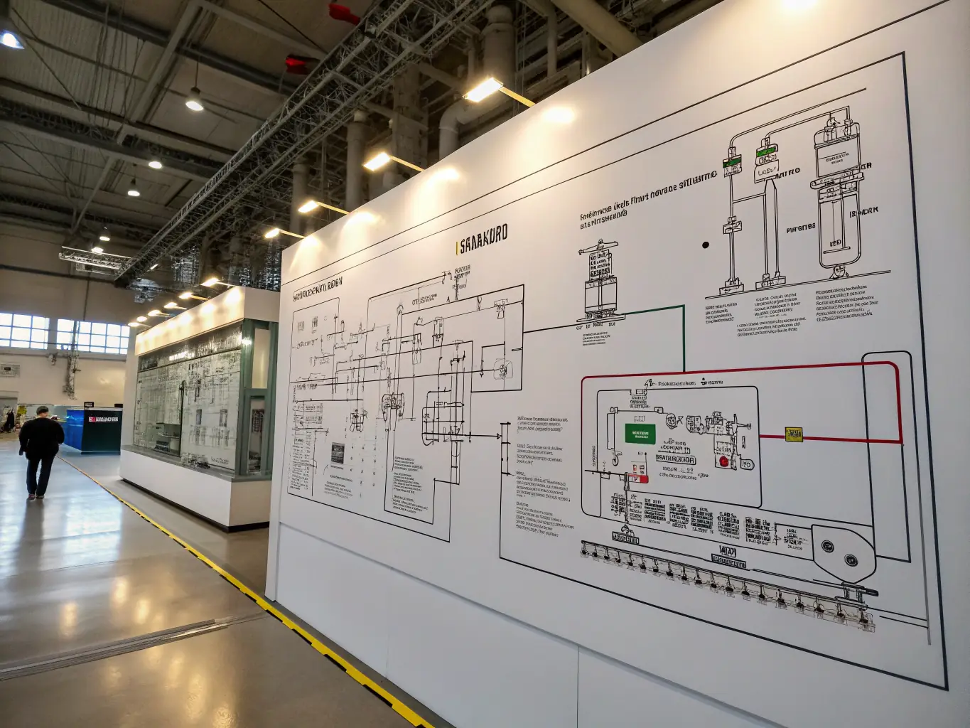 An image showing a detailed 2D technical drawing of mining equipment, highlighting the precision and clarity of SF Drafting's work.
